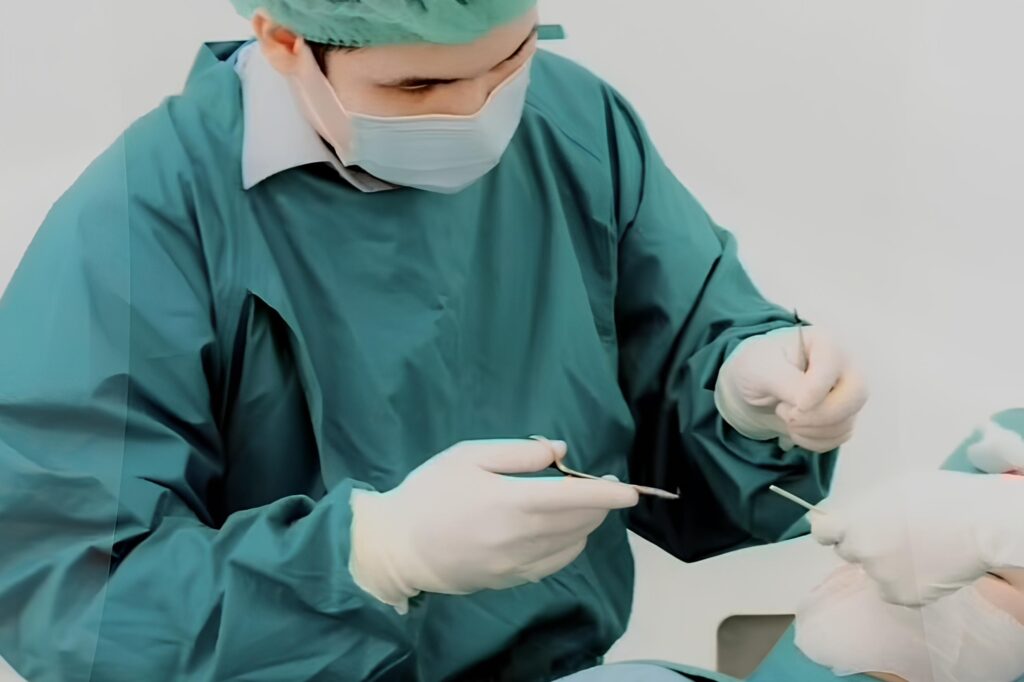 Dr. Vasinja performing rhinoplasty procedure at Contour Clinic Bangkok